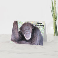 Feliz Dia de os pais do Chimp do Antigo Bloco