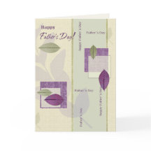 Feliz Dia de os pais. Padrão de Folha Elegante