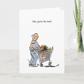 Cartão Feliz Dia de os pais para o Melhor Pai!