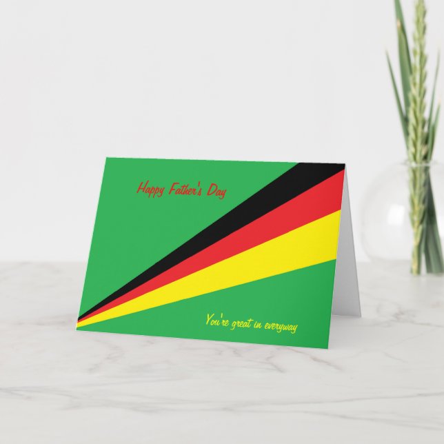 Cartão Feliz dia de os pais saudando cartões-excelente (Frente)