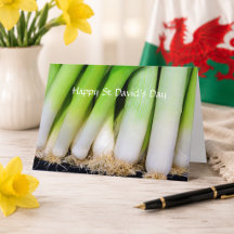 Feliz Dia de São Davi Alhos Poro Personalizados