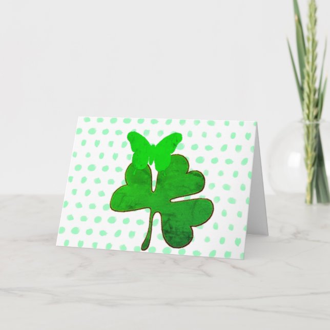 Cartão Feliz Dia de São Patrício (Frente)