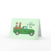 Feliz Dia de São Patrício Fox Terrier Dog