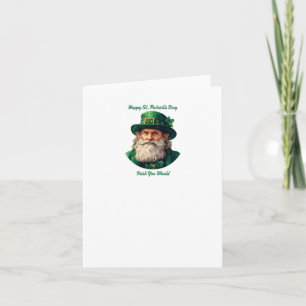 Cartão Feliz Dia de São Patrício...irlandês Você Colaria 