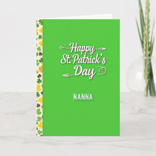 Cartão Feliz Dia de São Patrício Nanna Card