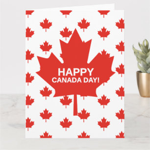 Cartão Feliz Dia do Canadá