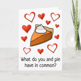 Cartão Feliz dia do Namorados do Pie Lover Engraçado