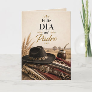 Cartão Feliz Dia do Pai Carta do Dia dos Pais Gaucho