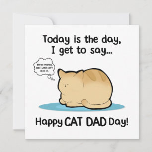 Cartão Feliz Dia do Pai de Gato, Feliz Dia dos Pawthers