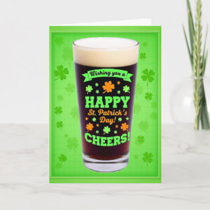 Cartão Feliz Dia do Shamrock
