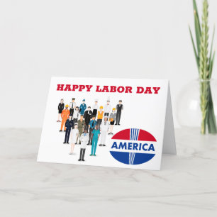 Cartão Feliz Dia do Trabalho América