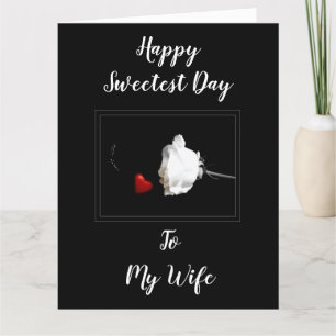 CARTÃO **FELIZ DIA DOCE* ESPOSA VOCÊ QUER DIZER MUNDO PA