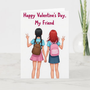 Cartão Feliz Dia dos Namorados Amiga Carta