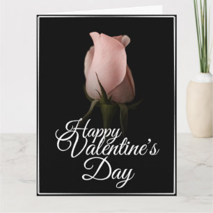 Cartão Feliz Dia dos Namorados com rosa rosa
