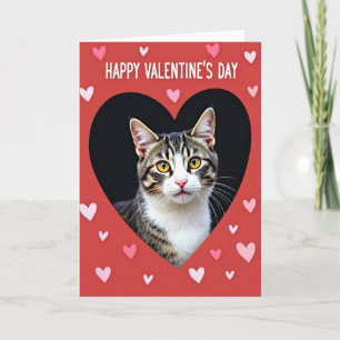 Cartão Feliz Dia dos Namorados Corações de Gato