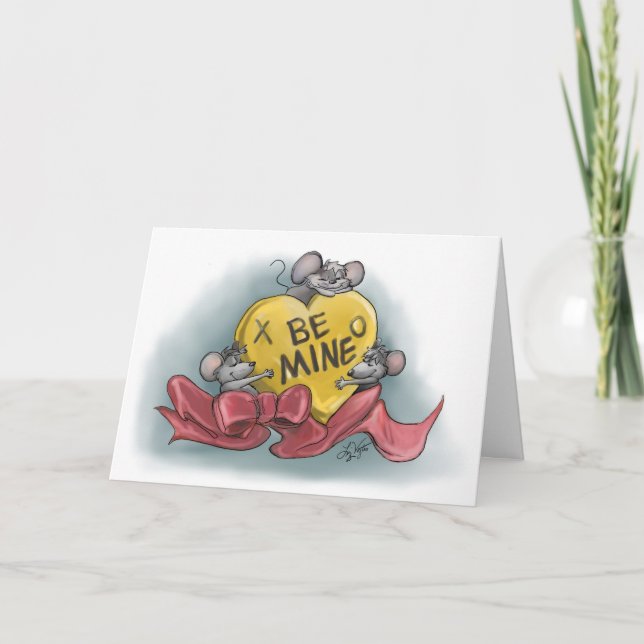 Cartão Feliz Dia dos Namorados de Mic, Mac e Moe (Frente)