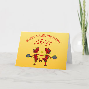 Cartão Feliz Dia dos Namorados de Pickleball - Amo Você M
