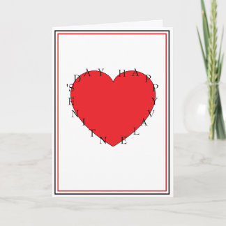 Cartão Feliz Dia dos Namorados Design Com Um Poema