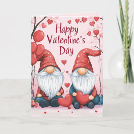 Cartão Feliz Dia dos Namorados Elf com Corações