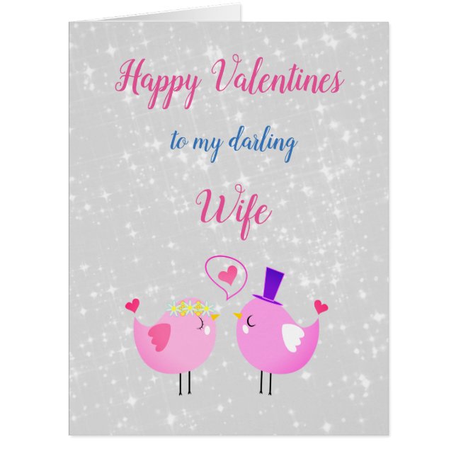 Cartão Feliz dia dos namorados Esposa (Frente)