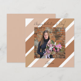 Cartão Feliz Dia dos Namorados Foto com Letra Moderna