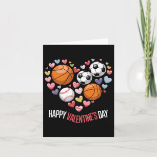 Cartão Feliz Dia dos Namorados Futebol de basquete
