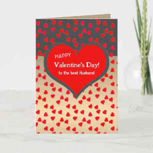 Cartão Feliz Dia dos Namorados Para o Melhor Marido Coraç