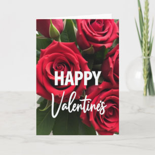 Cartão Feliz Dia dos Namorados Rosas