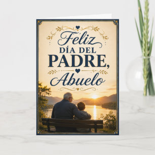 Cartão Feliz Dia dos Pais Avô Spanish Dia dos Pais 