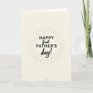 Cartão Feliz Dia dos Pais Carta de Primeira Vez