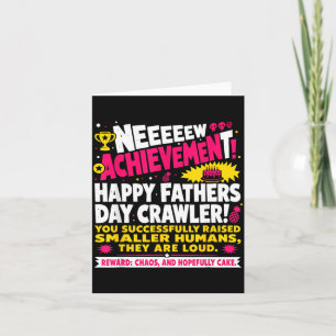 Cartão Feliz Dia dos Pais Crawler Nova Conquista Gamer