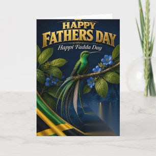 Cartão Feliz Dia dos Pais da Jamaica, mostre amor ao Papa