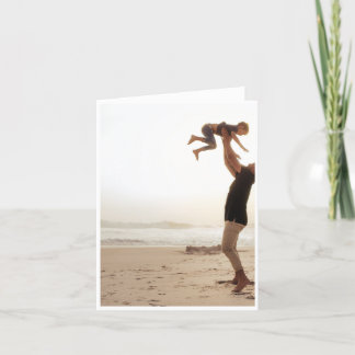 Cartão Feliz Dia dos Pais na Praia