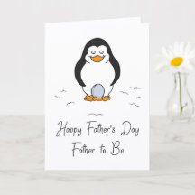 Feliz Dia dos Pais Pai para Ser Pinguim com Ovo