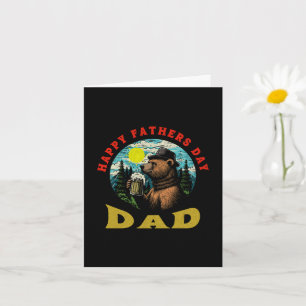 Cartão Feliz Dia dos Pais Papai Caneca de Cerveja Aventur