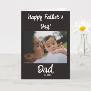 Cartão Feliz Dia dos Pais papai estabelecido