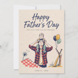 Cartão Feliz Dia dos Pais para o Papai