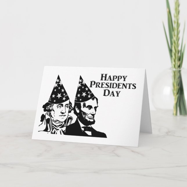 Cartão Feliz Dia dos Presidentes (Frente)