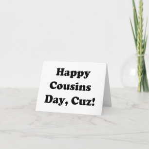 Cartão Feliz Dia dos Primos