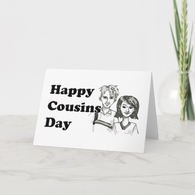 Cartão Feliz Dia dos Primos (Frente)