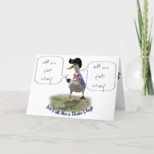 Cartão Feliz Dia "Fale como um Pirata" (bolha de fala)