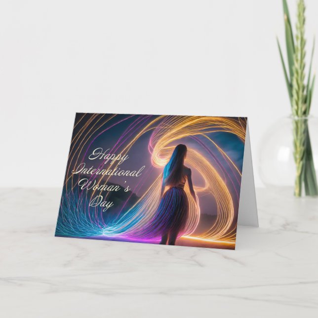 Cartão Feliz Dia Internacional da Mulher (Frente)