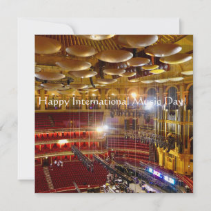 Cartão Feliz Dia Internacional da Música!