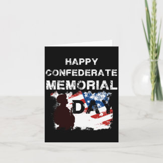 Cartão Feliz dia memorial confederado 