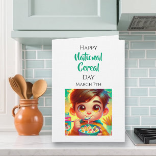 Cartão Feliz Dia Nacional do Cereal 7 de março