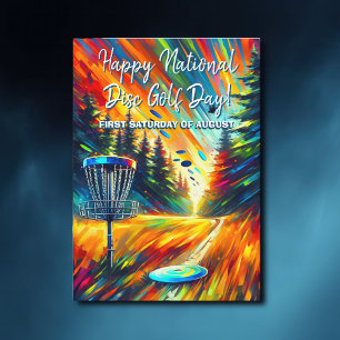 Cartão Feliz Dia Nacional do Disc Golf
