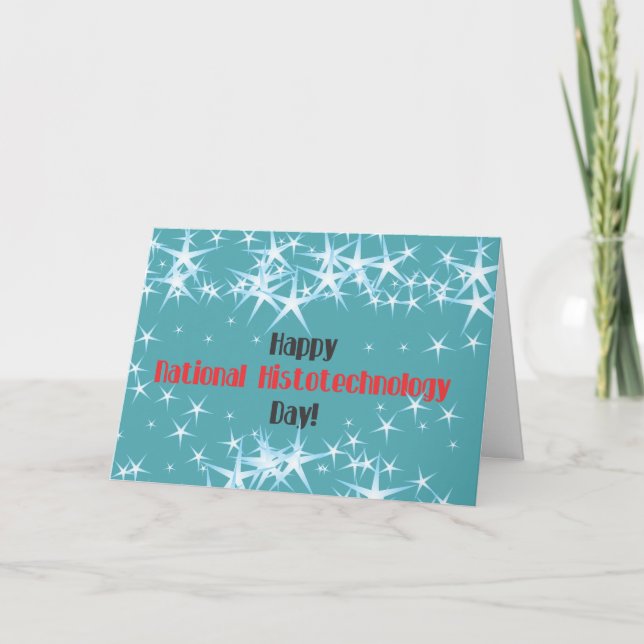 Cartão Feliz Dia Nacional dos Histólogos (Frente)