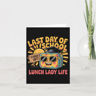 Cartão Feliz Dia Passado Do Almoço Da Escola, Lady Life B