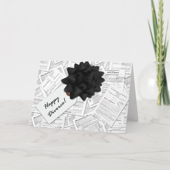 Cartão Feliz Divórcio! (Frente)