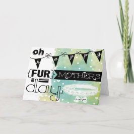 Cartão feliz do dia das mães do cão